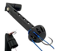 Herramienta de enhebrador de moscas - Enhebrador de gancho universal y ayuda magnética para nudos para pesca con mosca, ideal para pescadores, líneas de liderazgo, arroyos de agua dulce, ríos y uso al