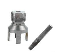 Herramienta de enhebrador de tuberías PPR de 20 mm y 25 mm para rosca interna y externa, juego de troqueles de grifo de tubería de agua compatible con PVC y ciruela (25 mm)