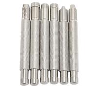 Herramienta de Enrollado de de Reloj, 7 Piezas Instrumento de Cuerda Mecánico Manual Ayudante de Reparación de Relojes Cromado, Herramienta de Reparación de Acero Inoxidable