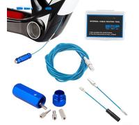 Herramienta de enrutamiento de cables internos para bicicleta de montaña, kit de gestión de cables de marco de carbono con guía magnética para bicicletas de carretera y MTB (estándar- negro)