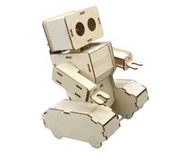 Herramienta de enseñanza de física robótica activada por voz divertida de madera con control de voz y funciones múltiples para uso en Modelo de robot operado
