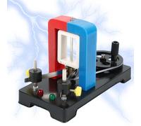 Herramienta de enseñanza eléctrica del generador de manivela portátil - Modelo de aprendizaje de laboratorio de ciencias ABS de metal de 17 cm, unidad de demostración de energía manual | Formación en