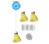 Herramienta De Entrenamiento De Bádminton: Cuerda Simple De Alta Elasticidad, De Pelota De Rebote, Ayuda para La Práctica Deportiva | Gancho Adhesivo con 3 Bolas para Ejercicios De Desarrollo