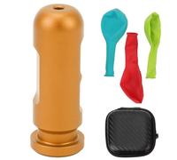 Herramienta de entrenamiento de ecualización de oídos Equipo de equilibrio de presión del oído de aleación de aluminio premium para principiantes de buceo sin buceo con 3 globos (Oro)