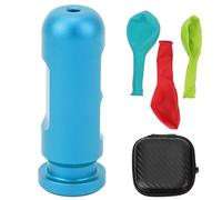 Herramienta de entrenamiento de ecualización de oídos Equipo de equilibrio de presión del oído de aleación de aluminio premium para principiantes de buceo sin buceo con 3 globos (Azul)