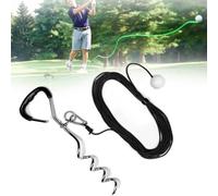 Herramienta de entrenamiento de golf, herramientas de entrenamiento de swing, ayuda de entrenamiento de swing de golf con peso para práctica, practica tu swing en el patio trasero con una pelota de