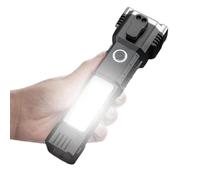 Herramienta De Escape De Emergencia Para Automóvil: De Seguridad, Antorcha LED De Alto Lúmenes, Energía Solar Recargable, Autodefensa Multifunción | Kit De Rescate Confiable Para Rompevidrios