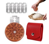 Herramienta de escarificación para - Cuchillo de panadero con mango de madera - Herramienta de gruñido curvada | para principiantes en panadería casa - Fácil corte y cocción