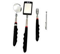 Herramienta de espejo de inspección - Acero inoxidable, Telescoping Mechanic Mirror, diseño de rotación de 360° | Espejos de Luz LED, Espejos Magnéticos Herramienta para Mecánica, Home Inspectors