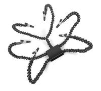 Herramienta de estación de soldadura de tercera mano con brazo de cuello de cisne ajustable para placa de circuito electrónico y montaje de modelo de soldadura de base de aluminio