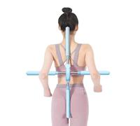 Herramienta de estiramiento de palitos de yoga de yoga jorobado 21.25in-33.85 pulgadas de acero inoxidable Cuerpo de acero inoxidable Equipo de equipos de joroba de mochila para el dispositivo green