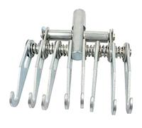 Herramienta de extracción de abolladuras de garra de metal de 8 dedos, gancho de 8 garras resistente, extractor de reparación de abolladuras de carrocería ajustable, rosca M16, pata de garra para