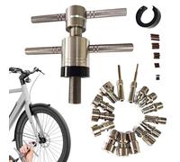 Herramienta de extracción de bujes, herramienta instaladora de reparación de bujes de bicicleta, kit de mantenimiento de bicicletas de montaña para tareas eficientes de reparación e instalación | Scoo