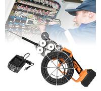 Herramienta de extracción de cables eléctrico, máquina de enhebrado de pared para cableado eléctrico, cuerda de cable rápido de 40 m/min, 2 baterías