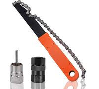 Herramienta de extracción de casete de bicicleta, 1 pieza de látigo de cadena y herramienta de cassette/2 piezas de anillo de bloqueo de cassette, herramienta de extracción de piñón de bicicleta