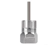 Herramienta de extracción de casete de bicicleta con varilla de fijación, llave de anillo de bloqueo de volante de acero de alto carbono para reparación de bicicletas, acabado arenado resistente al