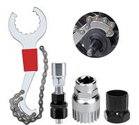 Herramienta de Extracción de Cassette de Bicicleta Llave de Cadena para Bicicleta Látigo de Cadena Extractor de Bielas Extractor de Ejes de Pedalier Remover de Rueda Libre para Casette de Bici
