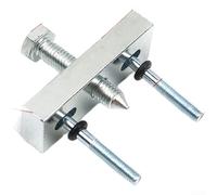 Herramienta de extracción de embrague de motosierra de metal, extractor de volante y tapón de pistón para modelos de aguja con tornillos de barra guía para mantenimiento de jardín (A)