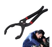 Herramienta de extracción de filtro de aceite - Alicates de filtro de motocicleta ajustables de acero de aleación de alta resistencia de 10 pulgadas/12 pulgadas, dentado resistente, removedor de