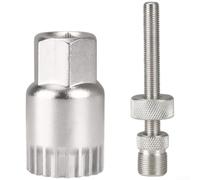 Herramienta de extracción de manivela de bicicleta, extractor de brazo de manivela para reparación del hogar, kit de mantenimiento de bicicleta de acero resistente (D)