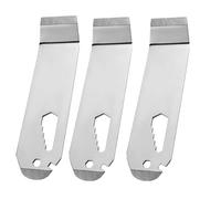 Herramienta de extracción de molduras interiores de acero inoxidable, tablero de palanca de 6 pulgadas para desmontaje de panel de automóvil e instalación de audio, paquete de 3 unidades, color