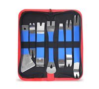 Herramienta de extracción de molduras, kit de herramientas de palanca antiarañazos, 1 juego de reparación de palancas para interiores de automóviles, tapicería, puerta, mecánicos, audio, detalles de