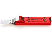 Knipex Pelamangueras con hoja de bisturí carcasa de plástico resistente a los golpes 165 mm 16 20 165 SB