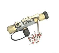 Herramienta de extracción de núcleo de válvula de aleación de cobre con vidrio de visión para sistemas de CA R32 R410a doble válvula de diseño magnético HVAC para kit de servicio que incluye diez