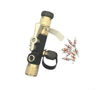Herramienta de extracción de núcleo de válvula doble con vidrio de visión y perilla magnética para sistemas R22, kit de desmontaje de aleación de cobre que incluye 50 agujas de válvula para reparación