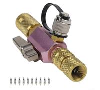 Herramienta de extracción de núcleo de válvula HVAC de 14 y 516 en 1 con sello de válvula de bola de doble junta tórica diseñado para una rápida recuperación, evacuación y compatibilidad con varios