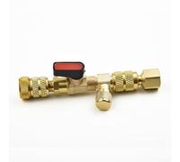 Herramienta de extracción de núcleo de válvula HVAC de doble tamaño de 5/16 pulgadas y /4 pulgadas con 3 núcleos de válvula de latón para sistemas de aire acondicionado y refrigeración (4 piezas)