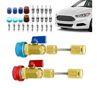 Herramienta de extracción de núcleos de válvulas - Metal duradero | Desmontador Rápido Antideslizante para Aire Acondicionado R134a | Herramienta de reparación Neumáticos AC HVAC Bike Air | Instalació