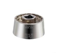 Herramienta de extracción de pedalier de bicicleta 5 en 1 enchufe de acero al cromo-molibdeno endurecido para 44 mm R60 BB-9100 DUB16T FSA386 para SRAM y para Campagnolo, plata