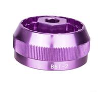Herramienta de extracción de pedalier de bicicleta, diseño para BBR60 y otros modelos BB, fácil manejo con aleación de aluminio (BT2 morado)