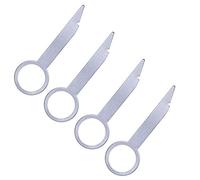 Herramienta de extracción de Radio de Coche Clave DIN liberación Teclas Set Compatible con OEM Jefe Unidad Reproductor de CD estéreo Clavijas (2 Pares)