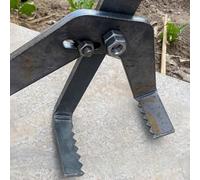 Herramienta de extracción de raíces, desbrozadora de garra dentada ajustable para uso múltiple, ideal para eliminar plantas invasoras, tallos de maíz y raíces poco profundas, 58.3 pulgadas de longitud