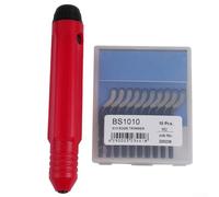 Herramienta de extracción de rebabas con mango NB1100 y BS1010 para cuchillas HSS para desbarbado industrial, metalurgia, proyectos de bricolaje y recorte