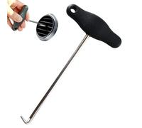 Herramienta de extracción de salpicadero, extractor de salida de aire de 15,5 x 8,2 cm, mango en T, dispositivo de panel multifunción, removedor de ventilación de coche, kit de herramientas de mano