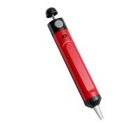 Herramienta de extracción de soldadura al vacío para desoldar, color rojo | Este bolígrafo manual de soldadura cuenta con una fuerte aspiradora accionada por resorte para eliminar el exceso de estaño