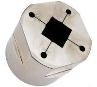 Herramienta de extracción de tapa de manivela de bicicleta para SRAM RED, extractor de cubierta de manivela de acero con diseño de rosca inversa, ajuste de precisión para llave de 28 mm, herramienta