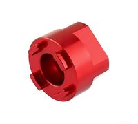 Herramienta de extracción de tapa de manivela para SRAM para eje de pedalier dub - Kit de reparación de bicicleta de aleación de aluminio con tornillo negro 25 mm (C-rojo)