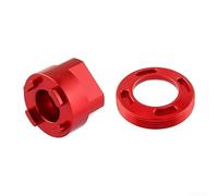 Herramienta de extracción de tapa de manivela para SRAM para eje de pedalier dub - Kit de reparación de bicicleta de aleación de aluminio con tornillo negro 25 mm (D-rojo)