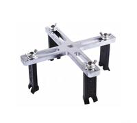 Herramienta de extracción de tapa de tanque de combustible de garra ajustable, para uso automotriz, con mango cromado y mandíbulas oxidadas negras, para un mayor par de torsión y protección de anillos