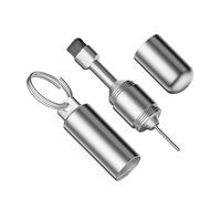 Herramienta de extracción de tarjetas: bolígrafo de aleación de aluminio de 5,2 cm, limpiador de expulsión 2 en 1, colgante antipérdida portátil, aguja fina con cepillo de limpieza integrado