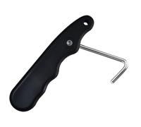 Herramienta de extracción de tensor de encaje portátil, tensor de patines de hockey | Extractor de encaje de Hockey Abrazaderas portátil,Rodillo de hielo plegable de mango antideslizante, accesorios