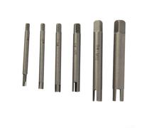 Herramienta de extracción de tornillos, paquete de 6 extractores de cabeza rota, juego de 6 piezas 1#-6# A12C13