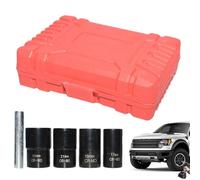 Herramienta de Extracción de Tuercas de Rueda para Automóvil - Kit Extractor de Pernos de 5 Piezas para Uso Pesado - Set de Casquillos Extractor de Pernos,Para Tornillos De Fijacion De Espindol Y Eje