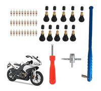 Herramienta de Extracción de Válvulas de Neumático - Instrumentos Para Cambio De Núcleo | Kit de Reparación de Válvula para Bicicleta,Para Taller Motocicleta Automóvil Camión Bicicleta SUV Automotriz