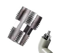 Herramienta de fabricación de hilos para tubería de agua | 2/1 pulgada y 4/3 pulgadas - Abridor de interno - Manual sanitario Threader Tool accesorio de reparación reutilizable para taladro