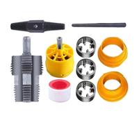 Herramienta de fabricación de roscas de PVC, juego de roscas de tubo de PVC, kit de rosca manual, kit de grifo, herramienta de tubería, herramienta de tubería, reparación de casa, proyecto, taladro de